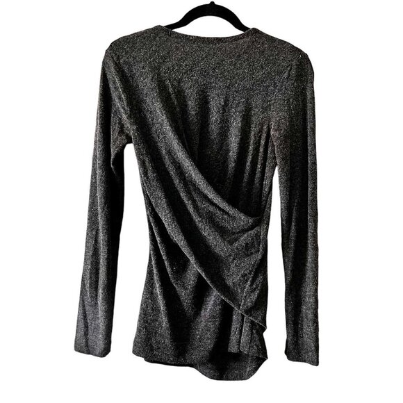 T Alexander wang gray heathered wrap top - Picture 1 of 6